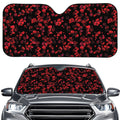 Rose Petals Pattern Print Car Windshield Sun Shade