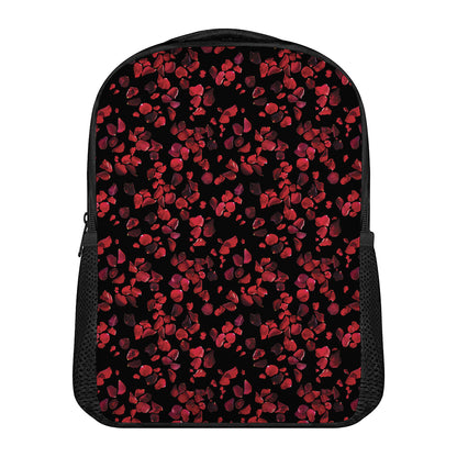 Rose Petals Pattern Print Casual Backpack