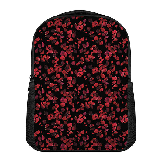 Rose Petals Pattern Print Casual Backpack