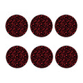 Rose Petals Pattern Print Coaster Set