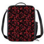Rose Petals Pattern Print Crossbody Lunch Bag