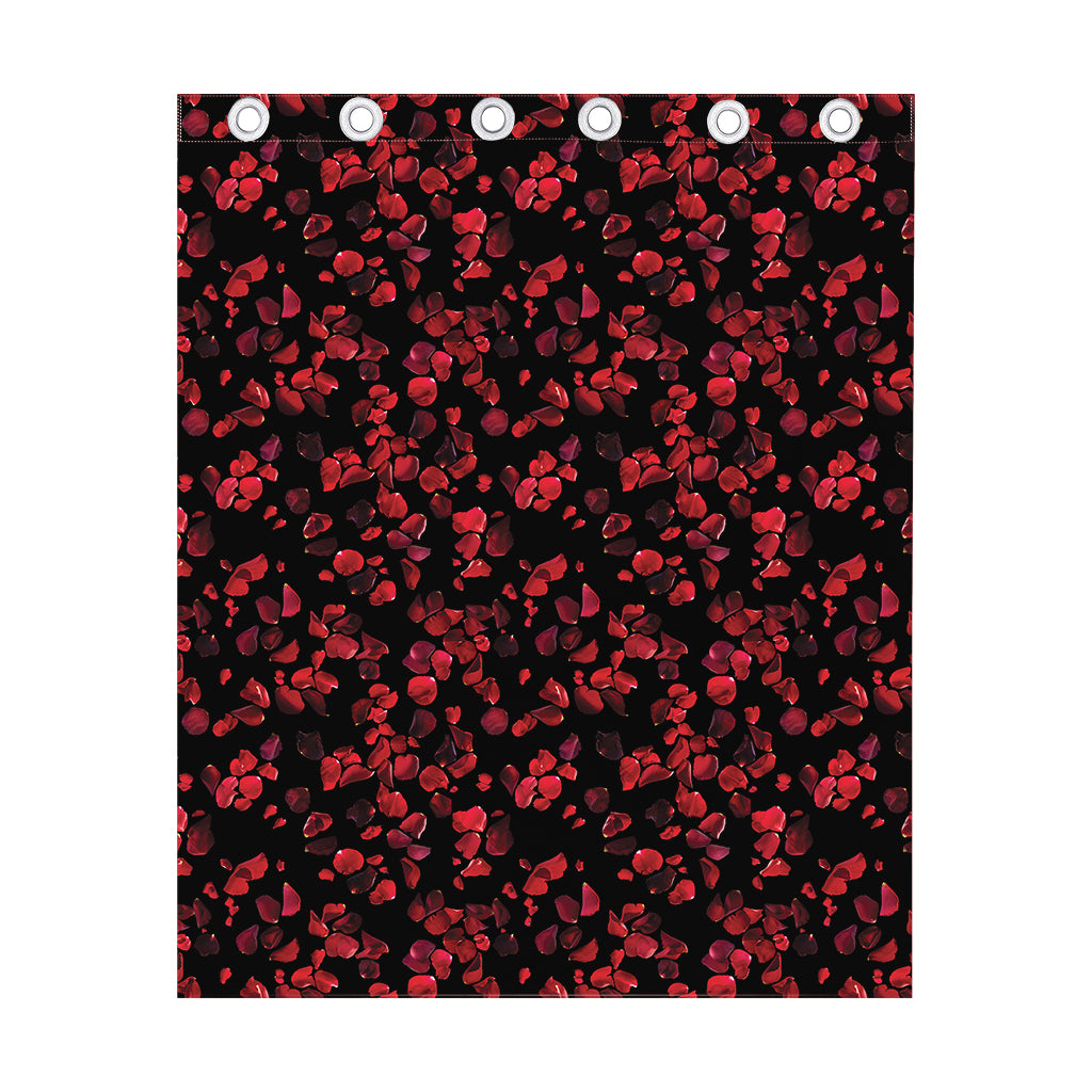 Rose Petals Pattern Print Curtain