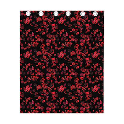 Rose Petals Pattern Print Curtain