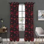 Rose Petals Pattern Print Curtain