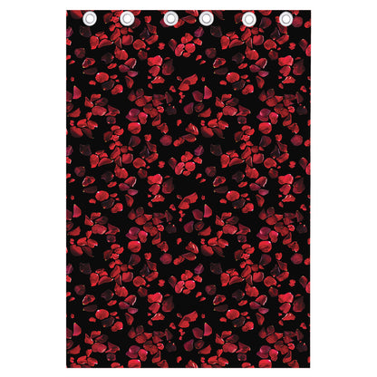 Rose Petals Pattern Print Curtain
