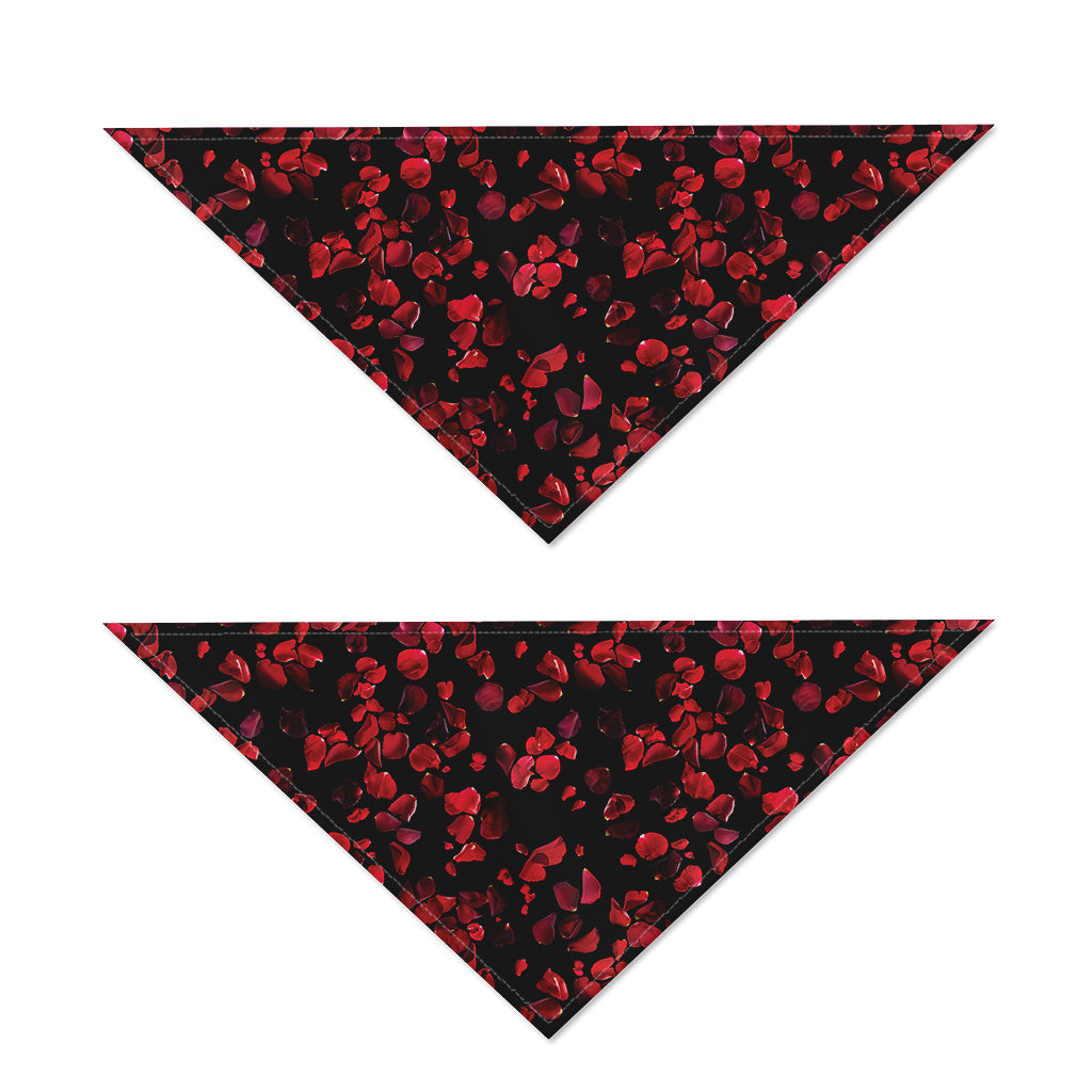 Rose Petals Pattern Print Dog Bandana