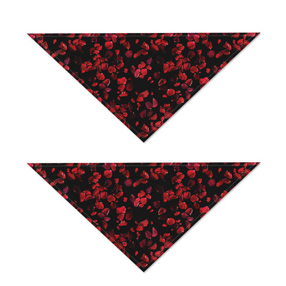 Rose Petals Pattern Print Dog Bandana