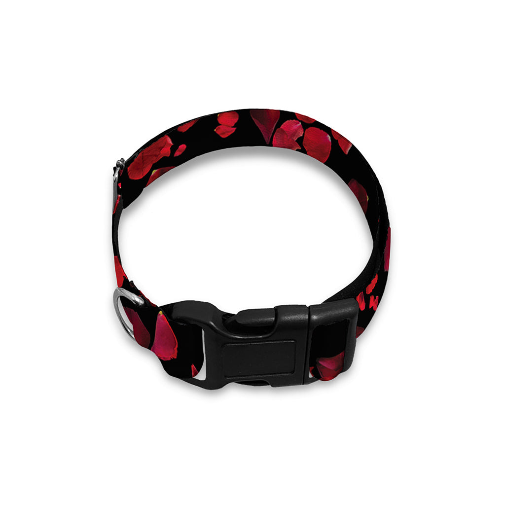 Rose Petals Pattern Print Dog Collar