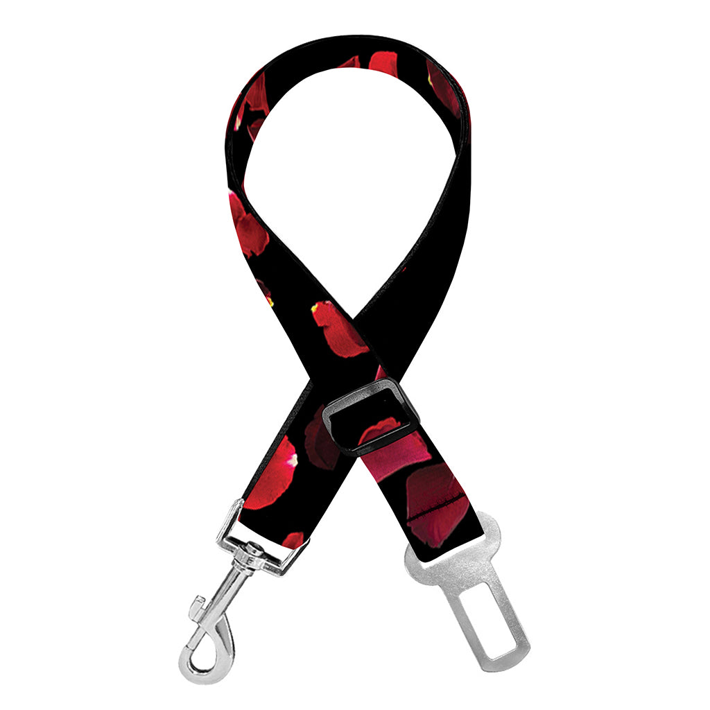 Rose Petals Pattern Print Dog Seat Belt