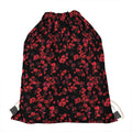 Rose Petals Pattern Print Drawstring Bag