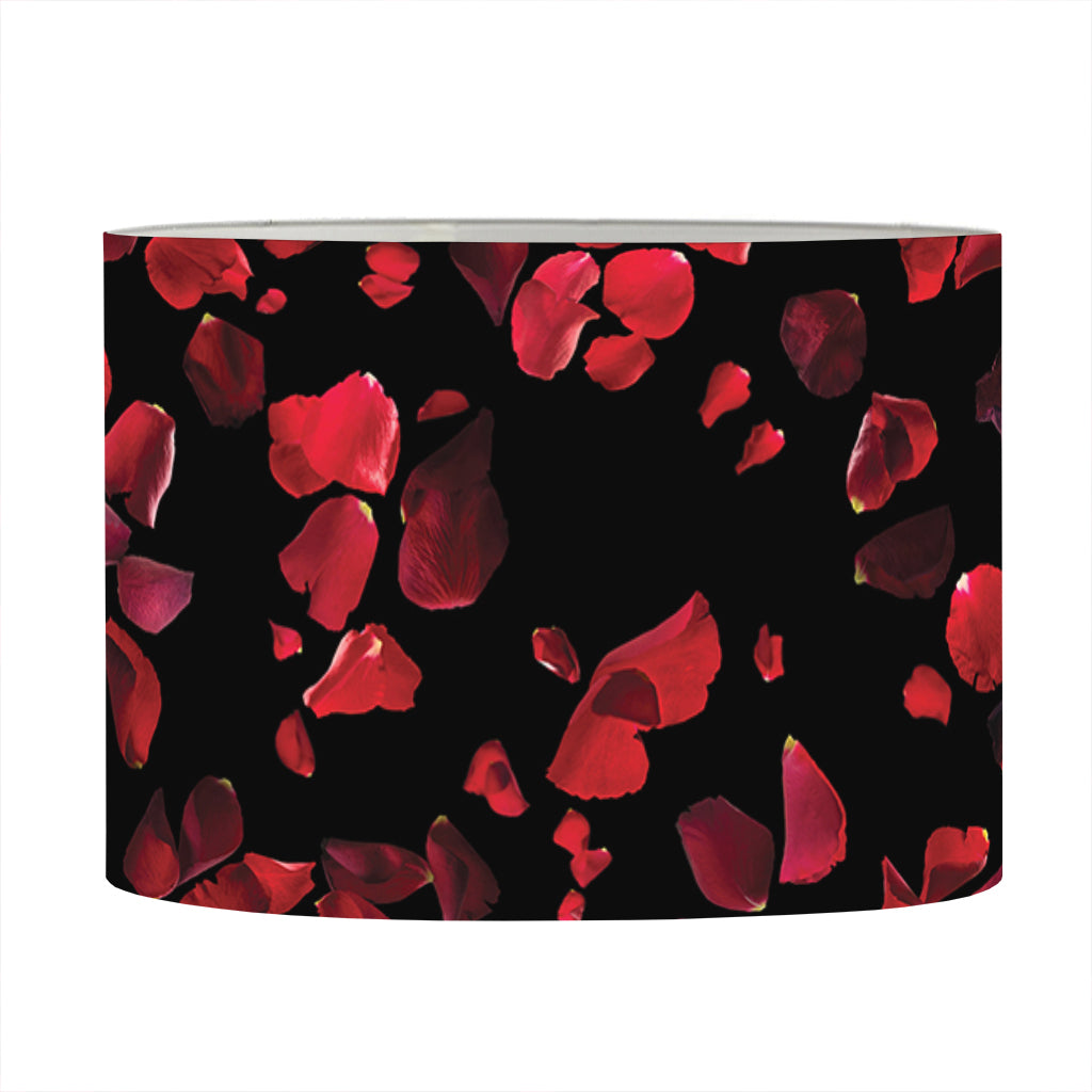 Rose Petals Pattern Print Drum Lamp Shade