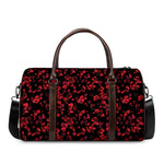 Rose Petals Pattern Print Duffle Bag