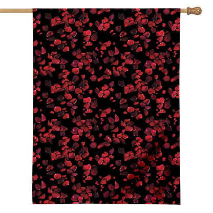 Rose Petals Pattern Print House Flag