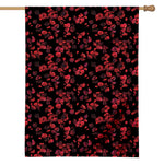 Rose Petals Pattern Print House Flag