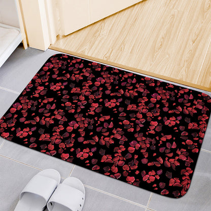 Rose Petals Pattern Print Indoor Door Mat