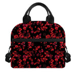 Rose Petals Pattern Print Insulated Lunch Bag