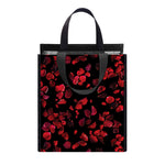 Rose Petals Pattern Print Insulated Lunch Tote