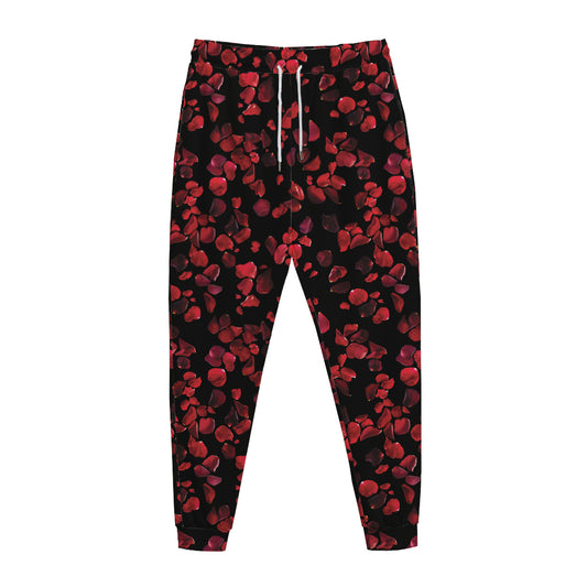 Rose Petals Pattern Print Jogger Pants