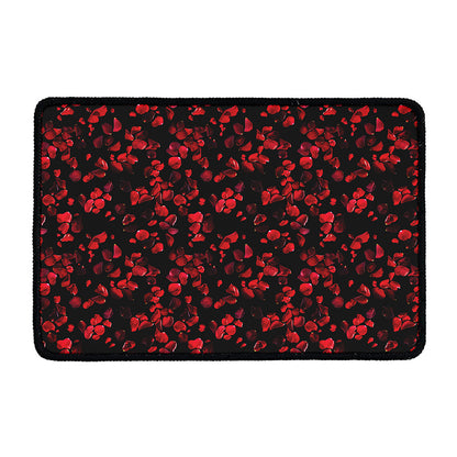 Rose Petals Pattern Print Kitchen Mat
