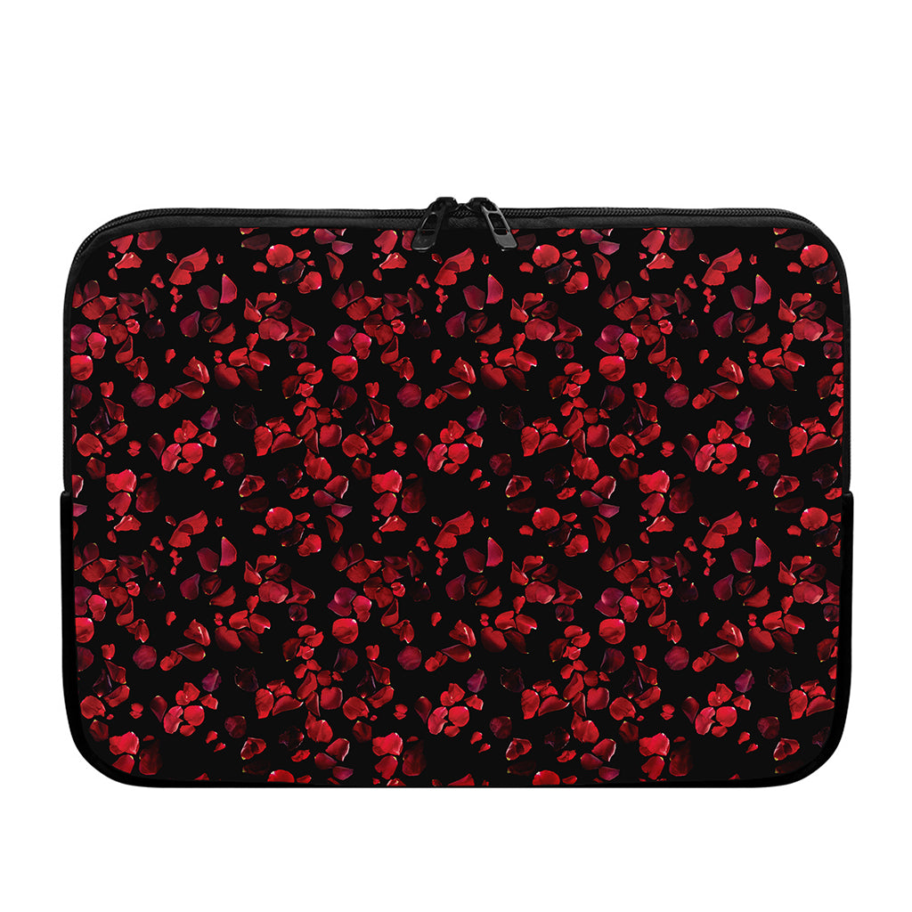 Rose Petals Pattern Print Laptop Sleeve