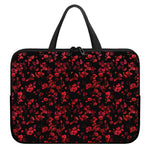 Rose Petals Pattern Print Laptop Sleeve With Handle