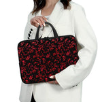 Rose Petals Pattern Print Laptop Sleeve With Handle