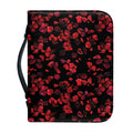 Rose Petals Pattern Print Leather Bible Cover