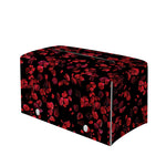 Rose Petals Pattern Print Leather Tissue Box Cover
