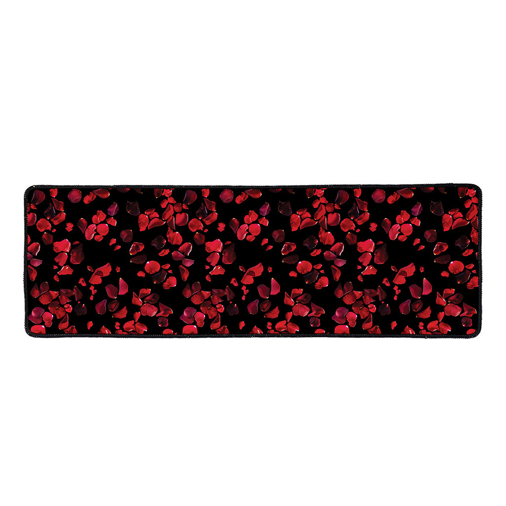 Rose Petals Pattern Print Long Kitchen Mat
