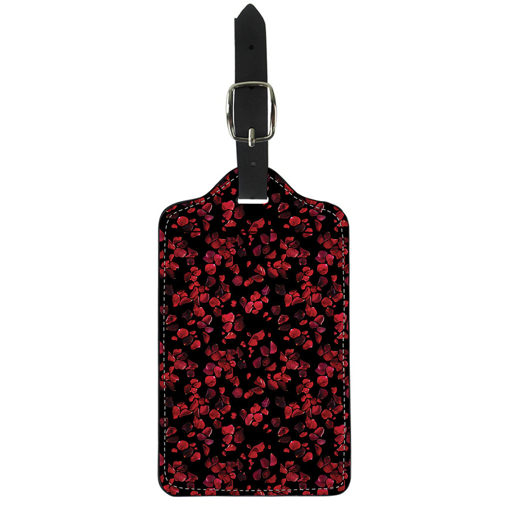 Rose Petals Pattern Print Luggage Tag