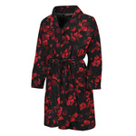 Rose Petals Pattern Print Men's Bathrobe
