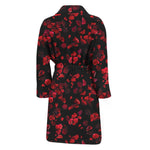 Rose Petals Pattern Print Men's Bathrobe