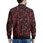Rose Petals Pattern Print Men's Bomber Jacket