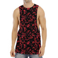 Rose Petals Pattern Print Men's Muscle Tank Top