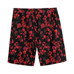 Rose Petals Pattern Print Men's Sports Shorts