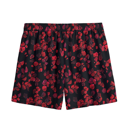 Rose Petals Pattern Print Mesh Shorts