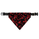 Rose Petals Pattern Print Over The Collar Dog Bandana