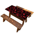 Rose Petals Pattern Print Picnic Table Cover