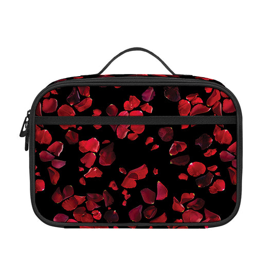 Rose Petals Pattern Print Portable Lunch Bag