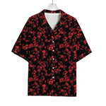 Rose Petals Pattern Print Rayon Hawaiian Shirt