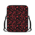 Rose Petals Pattern Print Rectangular Crossbody Bag
