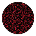 Rose Petals Pattern Print Round Floor Mat