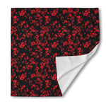 Rose Petals Pattern Print Silk Bandana