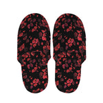 Rose Petals Pattern Print Slippers
