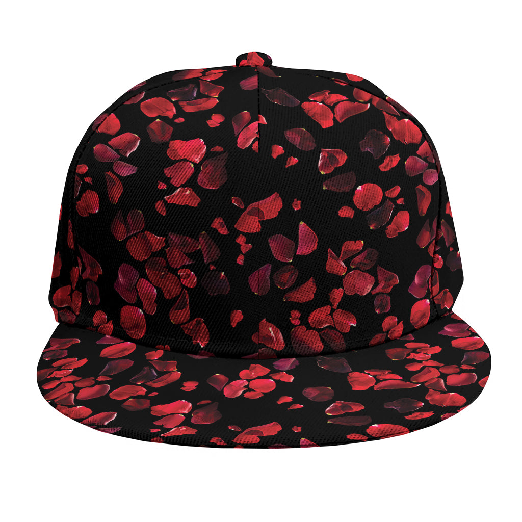 Rose Petals Pattern Print Snapback Cap