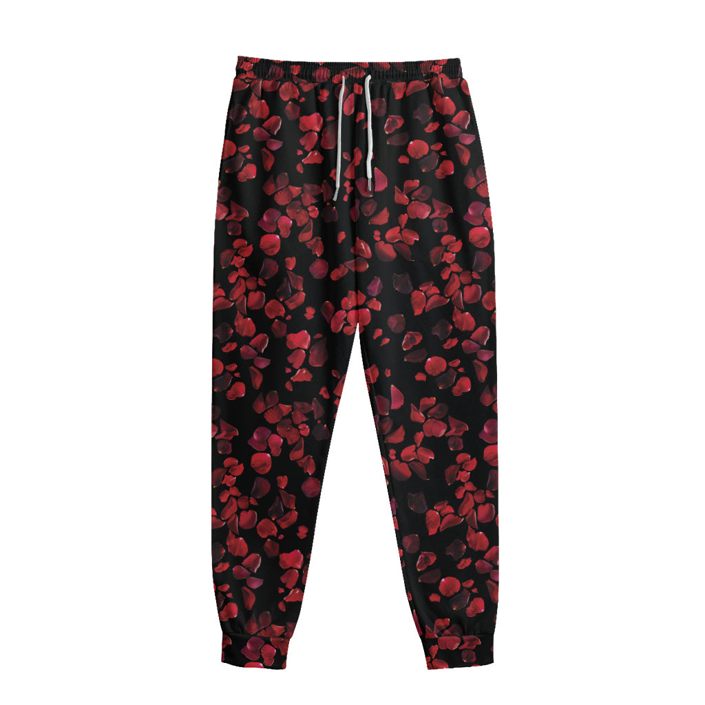 Rose Petals Pattern Print Sweatpants
