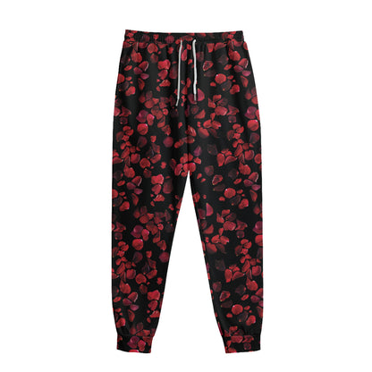 Rose Petals Pattern Print Sweatpants