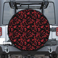 Rose Petals Pattern Print Tire Cover