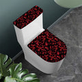 Rose Petals Pattern Print Toilet Lid And Tank Cover Set