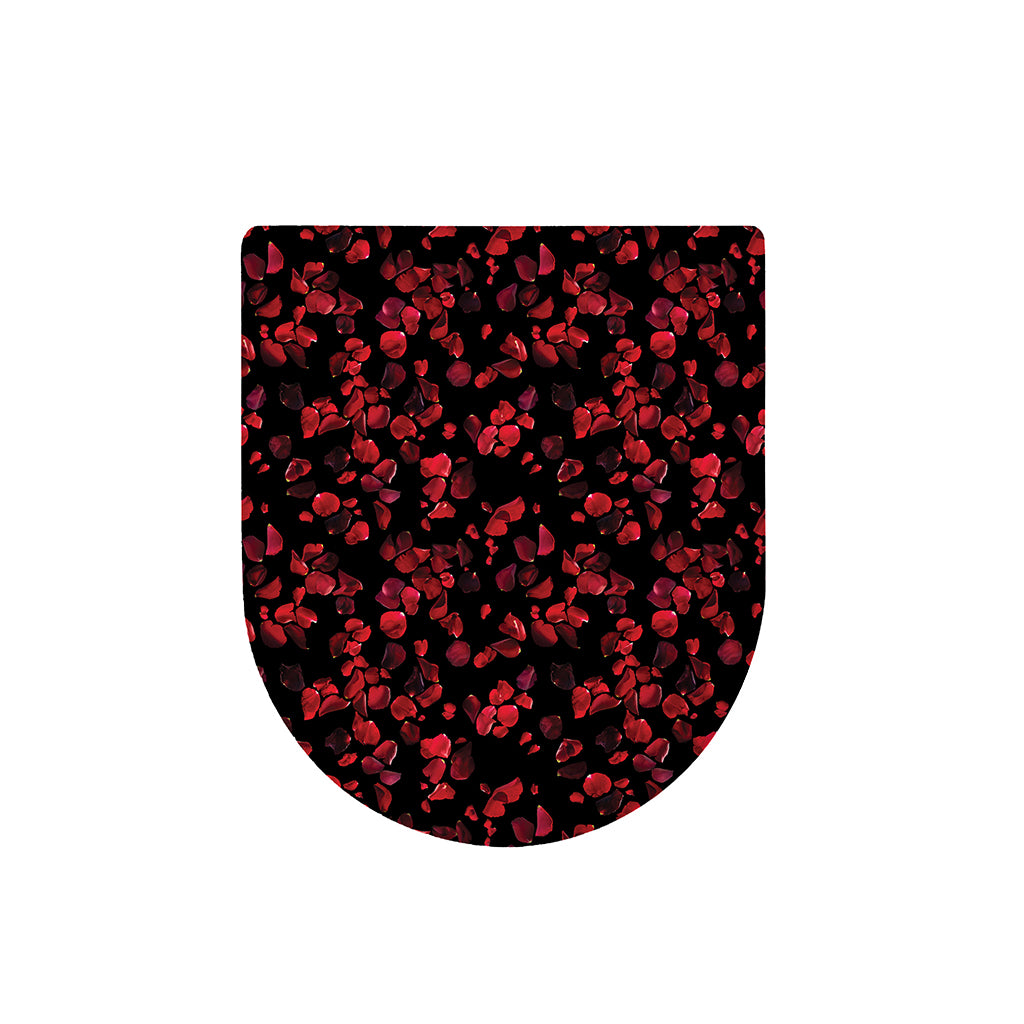 Rose Petals Pattern Print Toilet Lid Cover